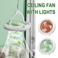 thumbnail image 3 of Ceiling Fan with Lights Desktop Folding Fan Outdoor Office Student Portable F5O3, 3 of 8