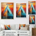 thumbnail image 4 of Designart "Colorful Mexican Art Pyramid I" Mexican Art Floater Framed Wall Decor, 4 of 5