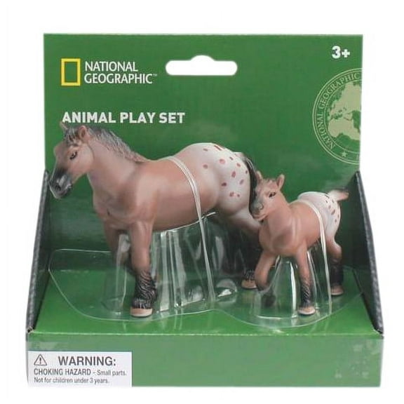 National Geographic - Horse and Foal Figurines, 2 Pieces