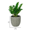 thumbnail image 5 of Wiki 15 Inch Self Watering Planter, Handwoven Rattan Wicker, Gray, 5 of 5