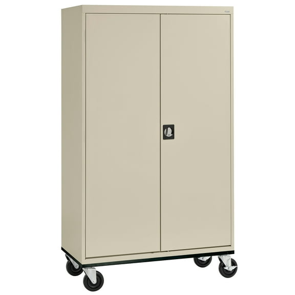 Sandusky Lee 46"W x 24"D x 78"H Steel Transport Mobile Wardrobe