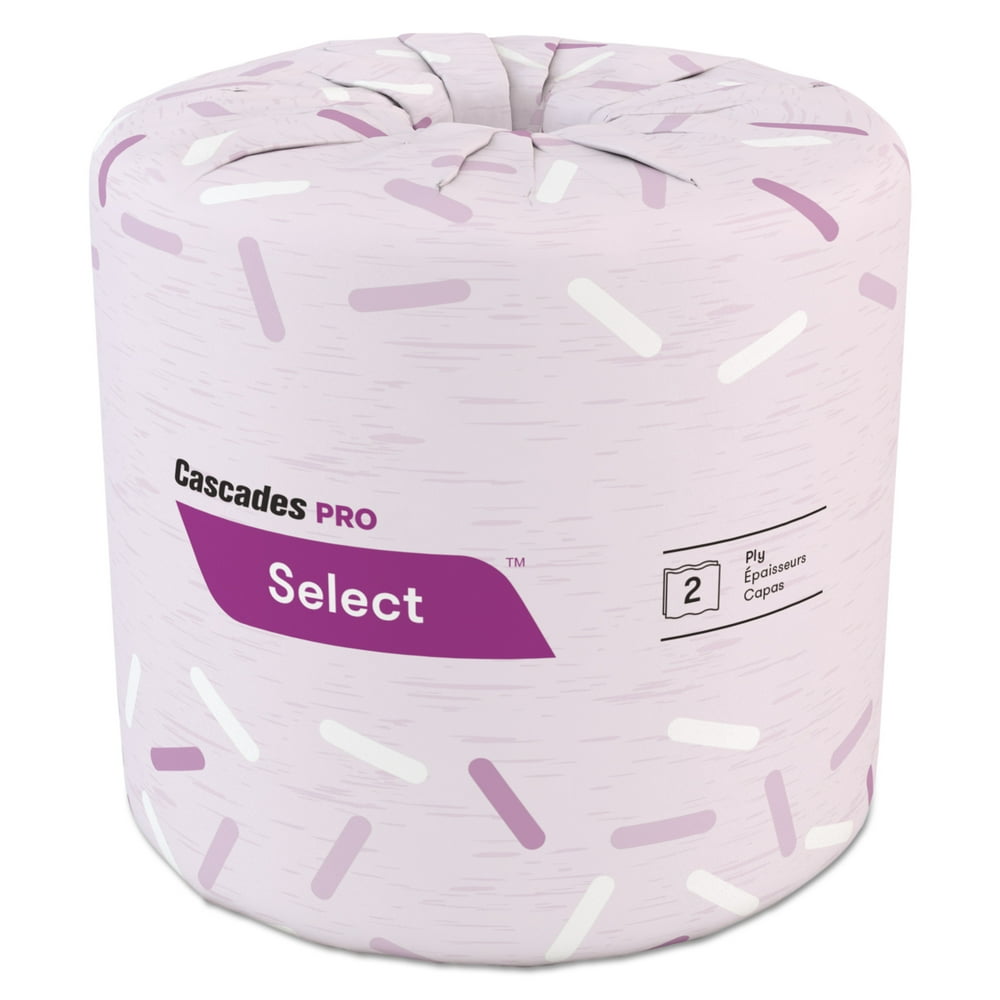 Cascades PRO Select Standard Toilet Paper, 2Ply, White, 4 x 3.19, 500