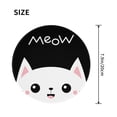 thumbnail image 3 of Disketp Cat Meow Small Mouse Pad 7.9x7.9 Inches,Washable Round Mousepad For Office Laptop Computer,Non-Slip Rubber Base Mouse Pads For Wireless Mouse, 3 of 9