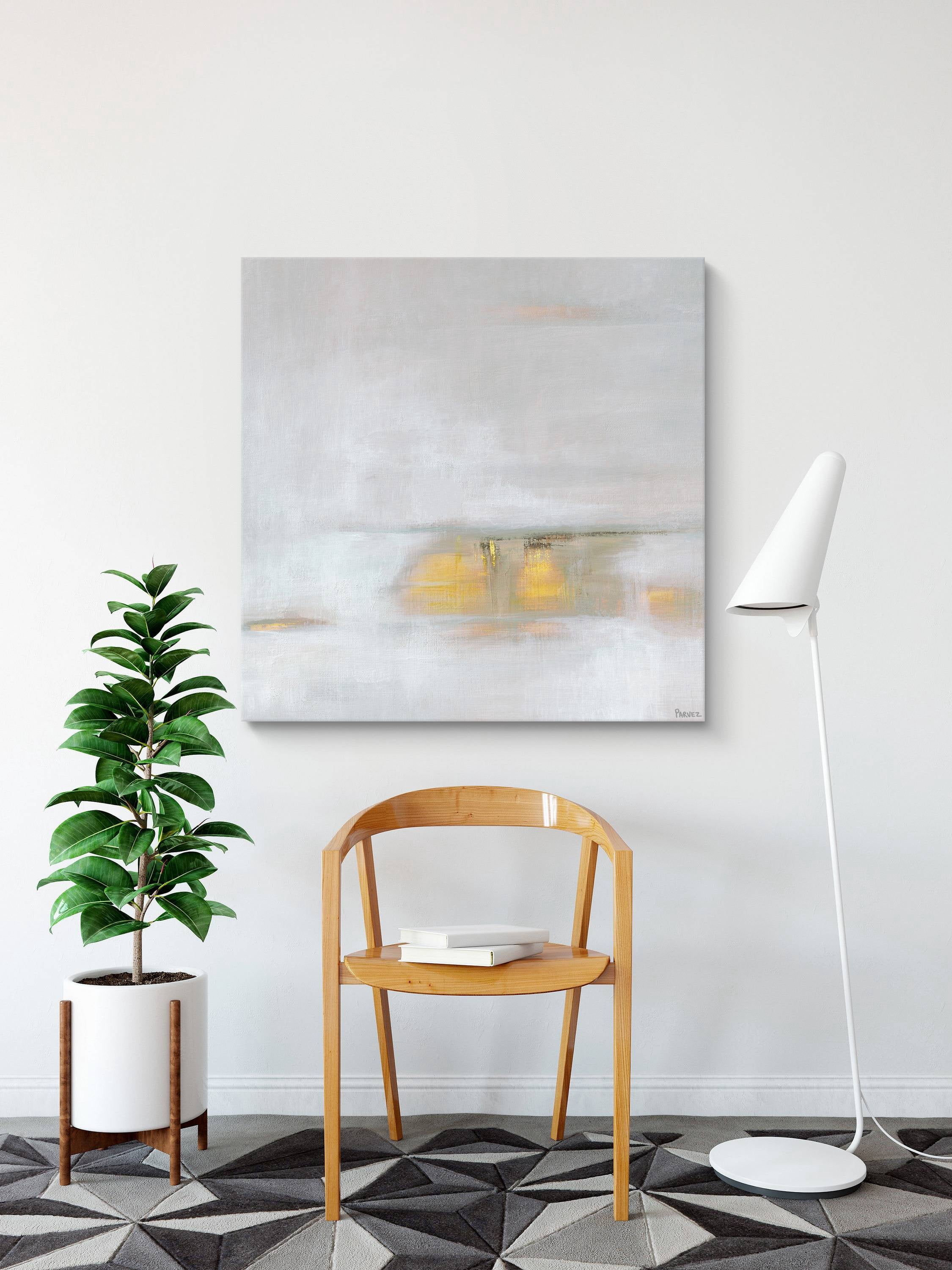 Parvez Taj Shine Above the Misty Sea Canvas Wall Art