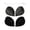 Black, variant on Womens Underwear Solid One-Piece Shell Invisible Strap Silicone Adhesive Bra Lace Push Up Lift Bridal Nipple Covers Black S