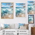 thumbnail image 4 of Designart "Beach Photo peaceful Shores III" Nautical & Beach Floater Framed Canvas Art Print, 4 of 7