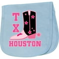 thumbnail image 2 of Inktastic Houston Texas Cowgirl Baby Burp Cloth, 2 of 3