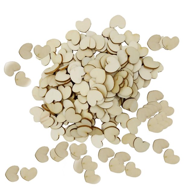 200x Recortes de Formas Amor Rebanadas para Manualidades de Scrapbooking 12x15mm