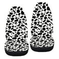 thumbnail image 6 of ZIATUBLE Cow Print Car Front Seat Covers Car Soft Bucket Seats Protector Covers Set of 2 Universal for Cars SUV Trucks Auto Bucket Seat Cover Car Accessories for Women Men Interior, 6 of 7