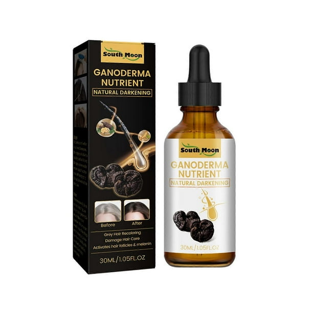 Grey Hair Reverse Serums Ganoderma Nutrient Natural Darkening Serums 30ml Anti-Greying Hair Serums For Promoting Healthier