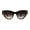 Tortoise Brown, variant on Womens Luxury Chic Squared Cat Eye Sunglasses Tortoise Brown