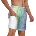 thumbnail image 3 of Gaeub Beautiful Glitter Mens Swim Trunks Stretch Beach Shorts Quick Dry for Men Swim Shorts Swimwear with Pockets- 3X-Large, 3 of 9
