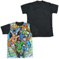 thumbnail image 2 of DC Follow The Leader Unisex Adult Halloween Costume Sublimated T Shirt, 2 of 4