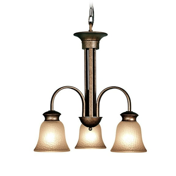 Woodbridge Lighting Dresden 3-light Steel Metal Chandelier in Bronze