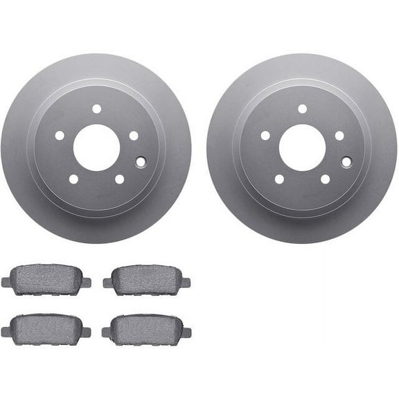 Rear Brake Pad and Rotor Kit - Compatible with 2008 - 2020 Nissan Rogue 2009 2010 2011 2012 2013 2014 2015 2016 2017 2018 2019