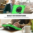 thumbnail image 6 of Dteck Rugged Case for Samsung Galaxy Tab A7 10.4 inch 2020 SM-T500 T505, Heavy Duty Three Layer Hybrid High Impact Shockproof Case with 360 Rotating Handle Stand, Green, 6 of 8