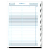 Rediform Wirebound Call Register, 8 1/2" x 11", 3, 700 Forms per Book