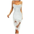 thumbnail image 1 of SZXZYGS Robes Femmes 2024 Aguichant Mode Féminine Couleur Unie Sans Manches à Lacets Dos Ouvert Robe 2024, 1 of 5