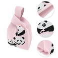 thumbnail image 3 of Unique Bargains 1 Pc Knitted Wrist Bag Cute Animals Gift Bag Pink, 3 of 5