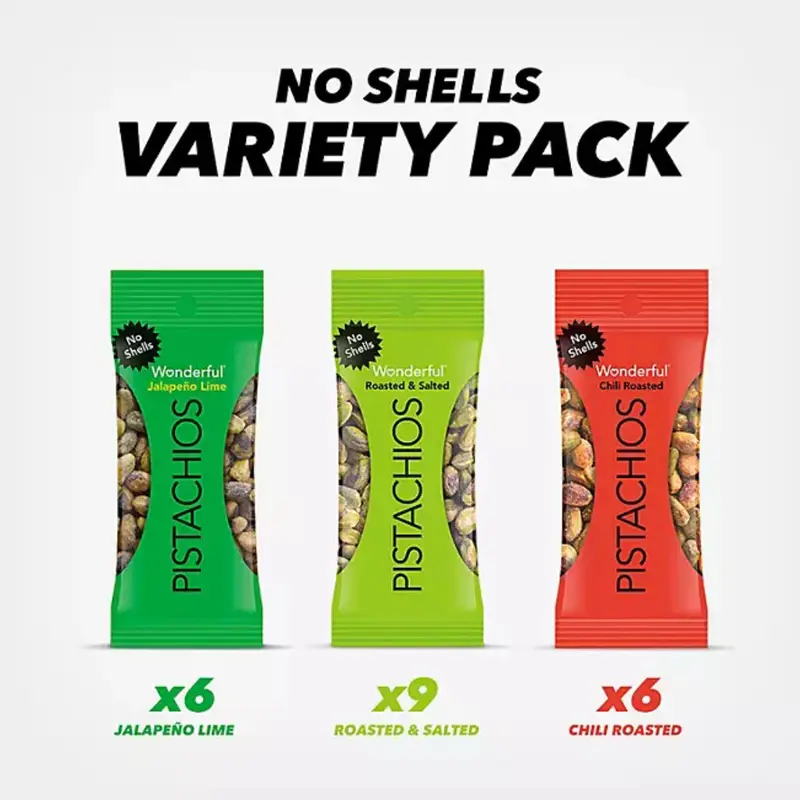 Wonderful Pistachios Variety Pack, 0.75 oz., 21 pk