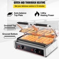 thumbnail image 4 of Parrilla Doble Eléctrica Industrial Prensa Plancha, 4 of 4