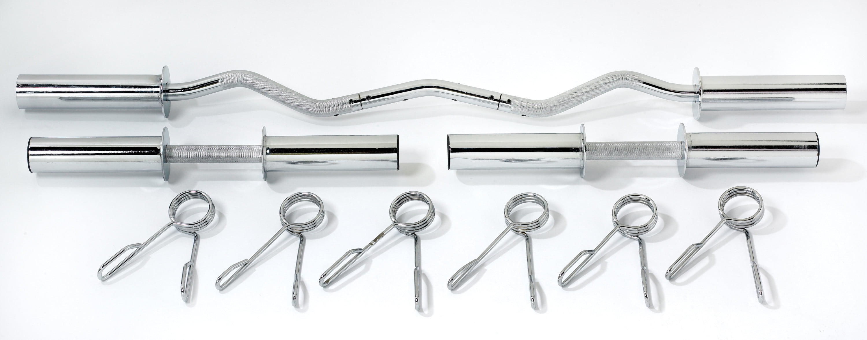 Weider Olympic Curl Bar and Dumbbell Bars with Knurled Hand Grips