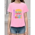 thumbnail image 1 of Camiseta informal de verano para niña con estampado de dibujos animados "I Roared My Way Into Second Grade", manga corta, cuello redondo y diseño gráfico moderno., 1 of 6