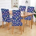 thumbnail image 2 of Yayeee 4 Pack Dining Chair Covers Stretch Parson Chairs Slipcovers Seat Protector, Blue Colorful Candies, 2 of 6