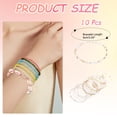 thumbnail image 2 of Conjunto de pulseras de playa de verano Uxcell Bohemio de múltiples capas con cuentas de concha y estrella de mar para mujeres, accesorios de joyería, regalos de disfraz, blanco, 2 of 5