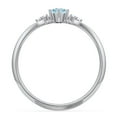 thumbnail image 4 of Birthstone Oval Ring with Shoulder Accents - Blue Topaz (December), 4 of 5