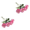 thumbnail image 3 of Advancent 10pcs / set Momentos memorables con impresionantes flores nupciales de seda - Muchos colores disponibles DIY TAMAÑO LÍDER Flores Rosa claro color 2Conjunto, 3 of 6