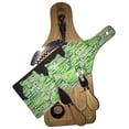 thumbnail image 1 of KuzmarK Wine & Cheese Glass Cutting Board Wood Box Gift Set - Green Camo Camouflage Kitties Abstract Cat Art by Denise Every, 1 of 2