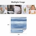 thumbnail image 5 of Navy Blue Grey Cloth Napkins, Abstract Art Oil Painting Blue Ombre Washable and Reusable Dinner Napkins Set of 8, Table Napkin for Kitchen Party Birthday Wedding Hotel Housewarming 20"x20", 5 of 9