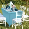 thumbnail image 4 of [6 pies] Funda para mesa de patio elástica rectangular, ajustada, lavable y resistente a las arrugas para eventos, bodas, banquetes y fiestas, 4 of 5