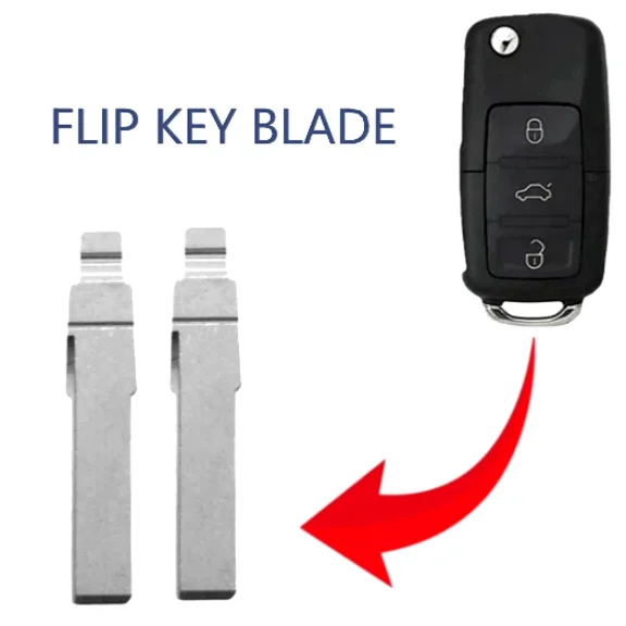 SET OF 2 Volkswagen / Audi 2015-2019 Remote Flip Key Blade HU66 PN: NBG010206T