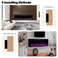 thumbnail image 6 of Resenkos Fireplace Heater,Electric Fireplace, Electric Fireplace 40/50/60 Inches Recessed and Wall Mounted for 2' x 6' Stud-60 inches, 6 of 8