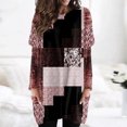 thumbnail image 1 of Liquidation! Tunique Décontractée pour Femmes Manches Longues Col Rond Imprimé Mode avec Poche Offre du Jour Aujourd'hui Liquidation Entrepôt 39, 1 of 5