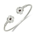 thumbnail image 2 of NEW! Better Jewelry Flower .925 Sterling Silver West Indian Bangles with Enamel dots, 1 pair, 2 of 3