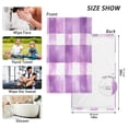 thumbnail image 6 of Yayeee 100% Cotton Hand Towels for Bathroom 16" x 28" Soft Absorbent Kitchen Towel, Purple and White Pattern, 6 of 7