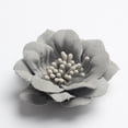 thumbnail image 3 of 10x Apliques de adornos de cabezas de flores de camelia de gamuza para Gris Sunnimix Cabeza de la flor del camelia, 3 of 8