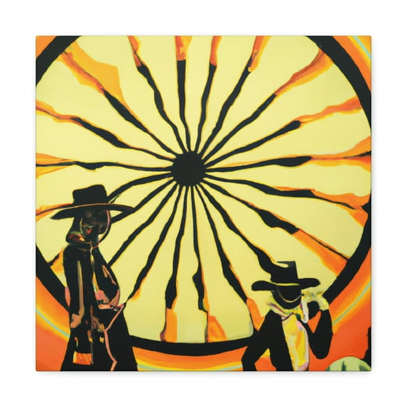 Wagon Wheel Pop Art - Canvas