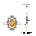 thumbnail image 3 of Sterling Silver With Natural Citrine and White Topaz Cluster Ring, 3 of 3