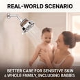 thumbnail image 5 of Topkech Filtered Shower Head High Pressure, Rain Shower Head with Filter for Hard Water, Water Softener Showerhead with Beads to Remove Chlorine & Fluoride, Chrome, 5 of 9