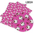 thumbnail image 1 of Feliz Navidad Sanrio Hello Kitty patrón de cuero cruzado Artificial para joyería DIY pendiente Croc artesanía hacer 22*30cm, 1 of 4
