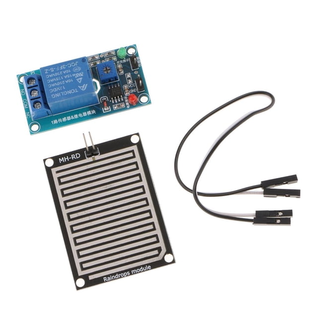 Almencla Relais de Capteur d'Humidité pour Temps Pluvieux 12V Module de Contrôle pour Amélioration de la Maison