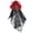 Red, variant on Elegant Skull Themed Headband Applique Lace Detail And Artificial Blooms