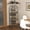 Bronze + Iron, variant on Antique Bronze Wrought Iron Wine Rack with Lock, 45 Bottle Floor Standing Wine Storage Cage for Kitchen Dining Room Bar, 17.75 W x 14.25 D x 52 H