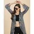 thumbnail image 5 of Moomaya Long Sleeves V Neck Ruffle Printed Shrug - Women's Stylish Ruffle Shrug, 5 of 9
