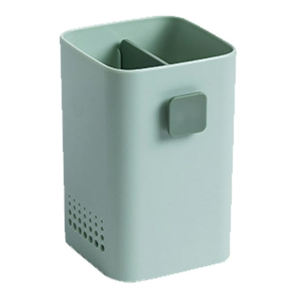 Caddy organizador de almacenamiento de cubiertos de pie, caja de almacenamiento de tenedores de cuchara de vajilla