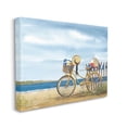 thumbnail image 3 of Summer Bike Beach Day Waves Coastal Painting Gallery Wrapped Canvas Print Wall Art, 3 of 7